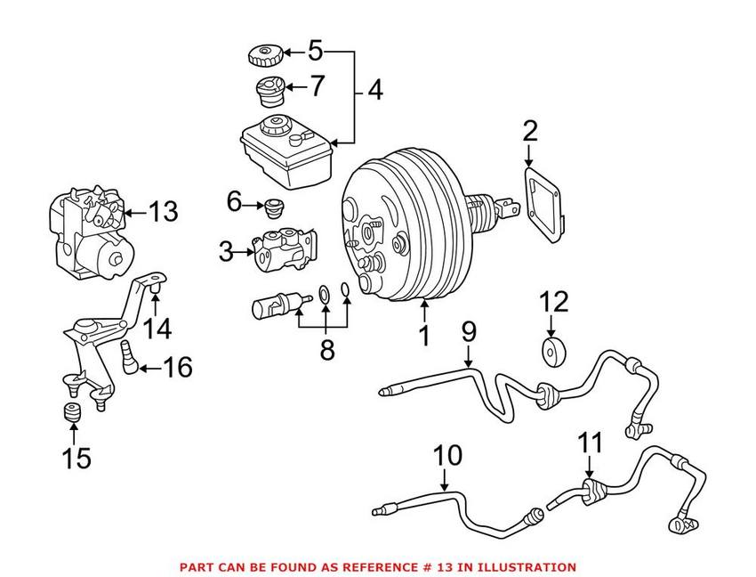 Mercedes ABS Hydraulic Assembly 0044314712